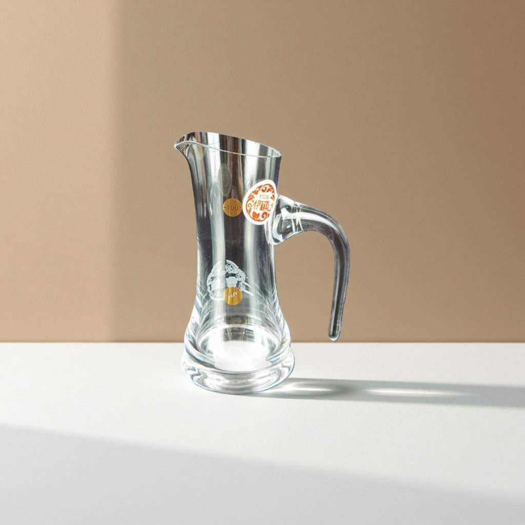 Elegant transparent glass wine dispenser, home decanter, wine pouring vessel and wine set