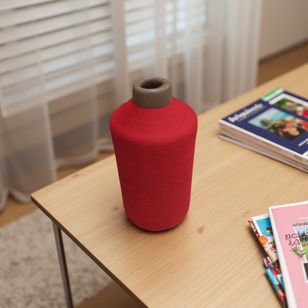 Red spool sewing machine accessory spool, universal durable plastic spool