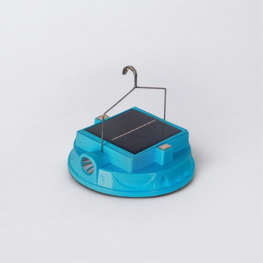 Solar fan for outdoor portable charging, cooling, silent and energy-saving home use