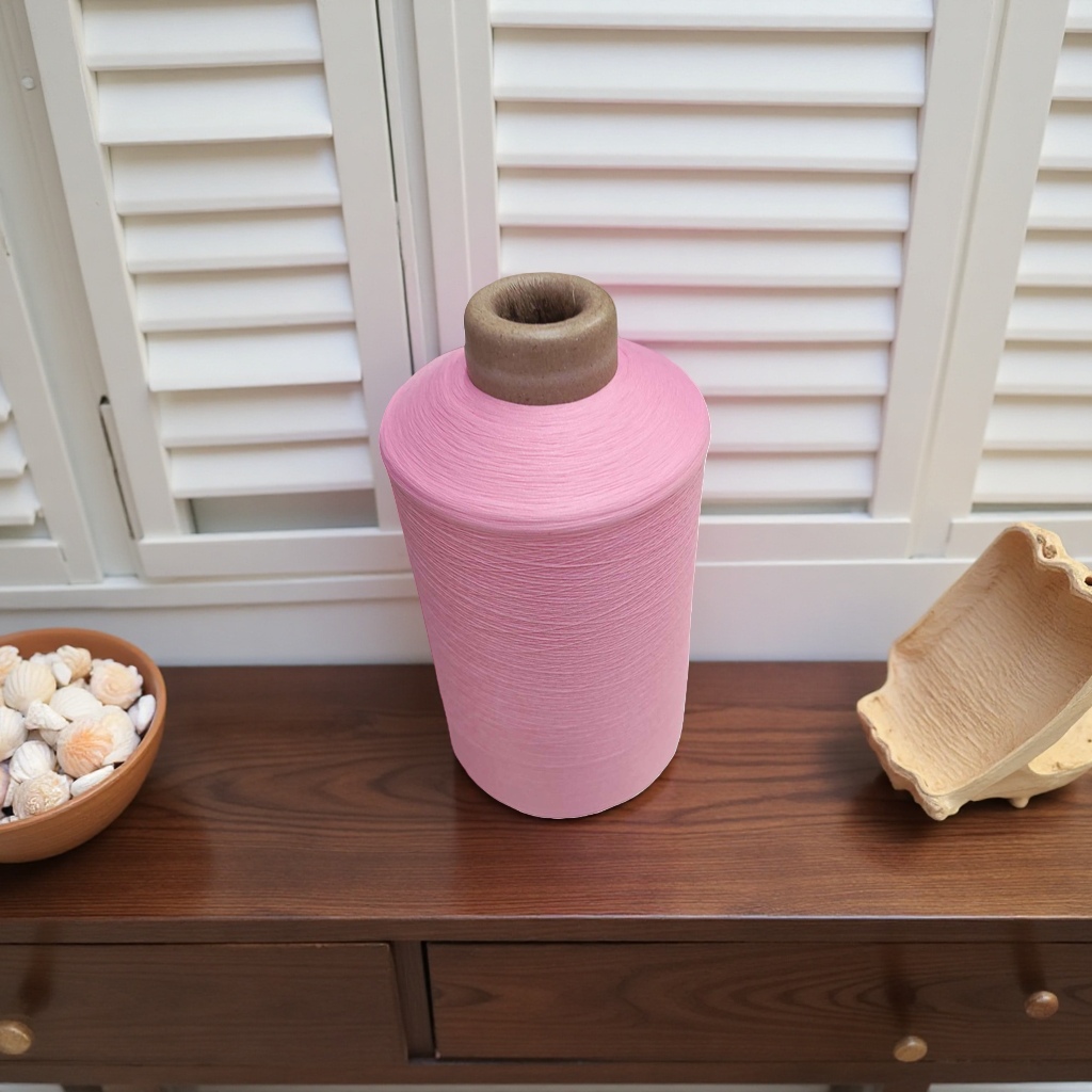 Pink yarn roll, hand-woven wool ball, cotton-nitrile blend, soft, glutinous and fluffy, 100g Specification image