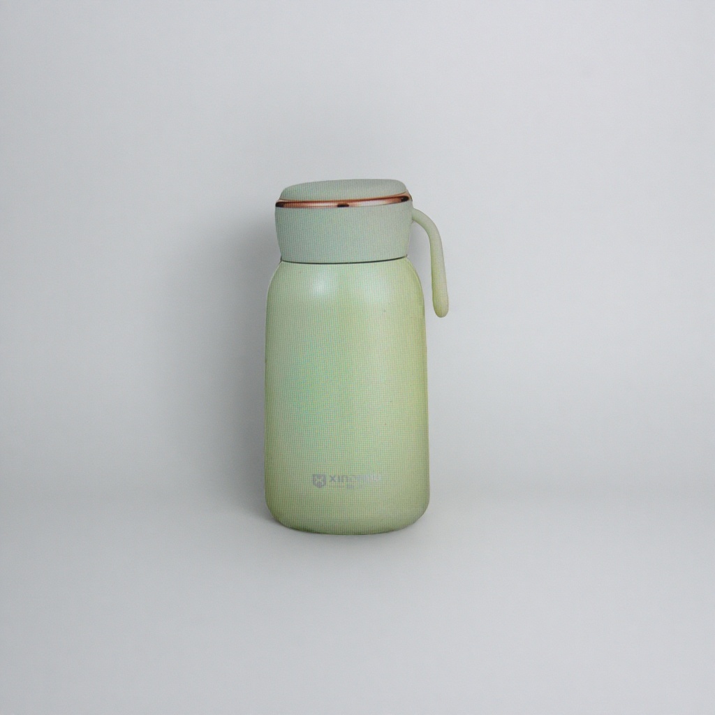 Light green 304 stainless steel vacuum insulated cup, 500ml portable, leak-proof, cold and heat preservation details Picture