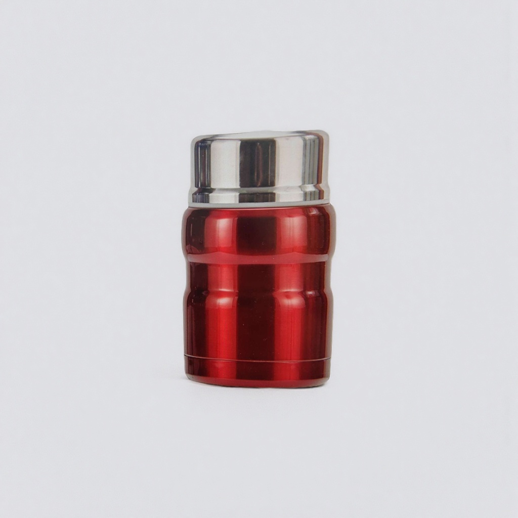 The main body of the red insulated cup is made of stainless steel with vacuum heat preservation capacity, 350ml. It is portable for home and office use Specification image