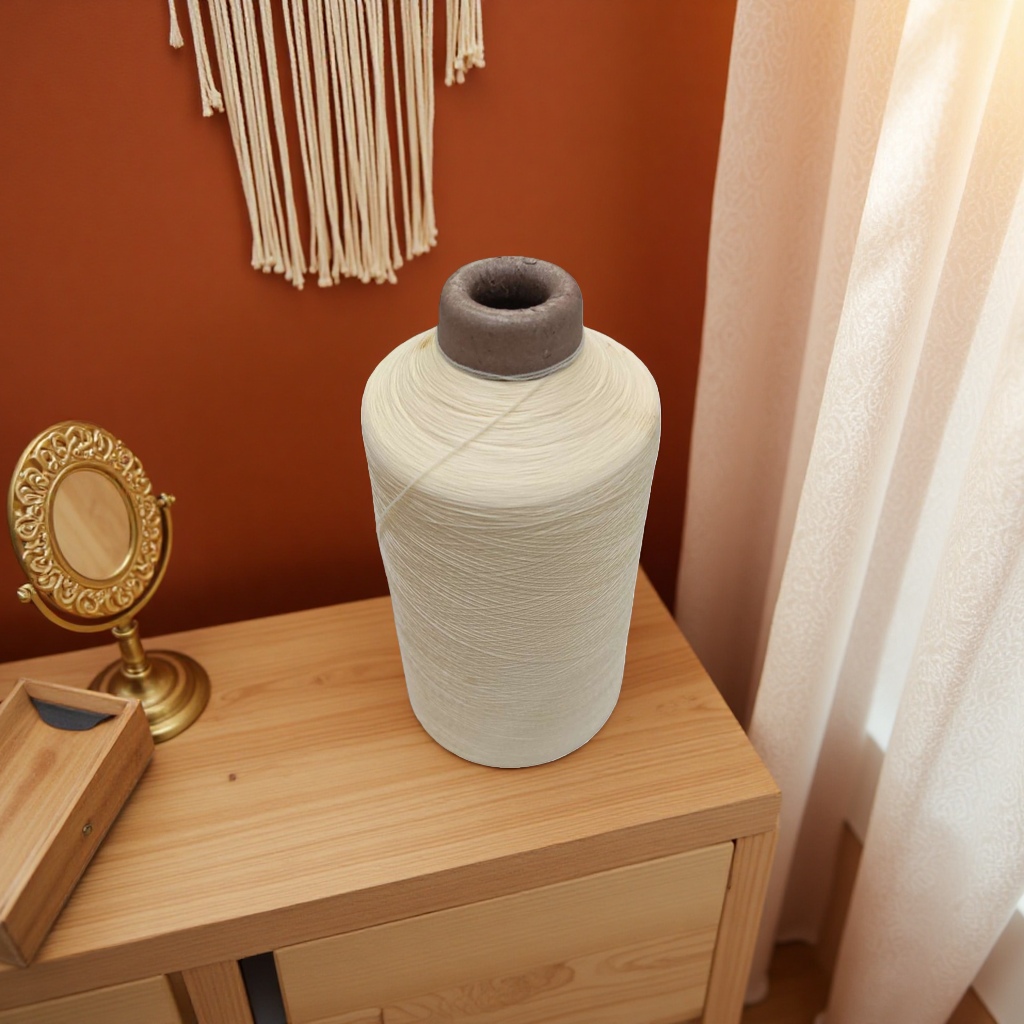 Beige yarn roll, hand-knitted wool crochet, wool blended yarn ball Application Scenario