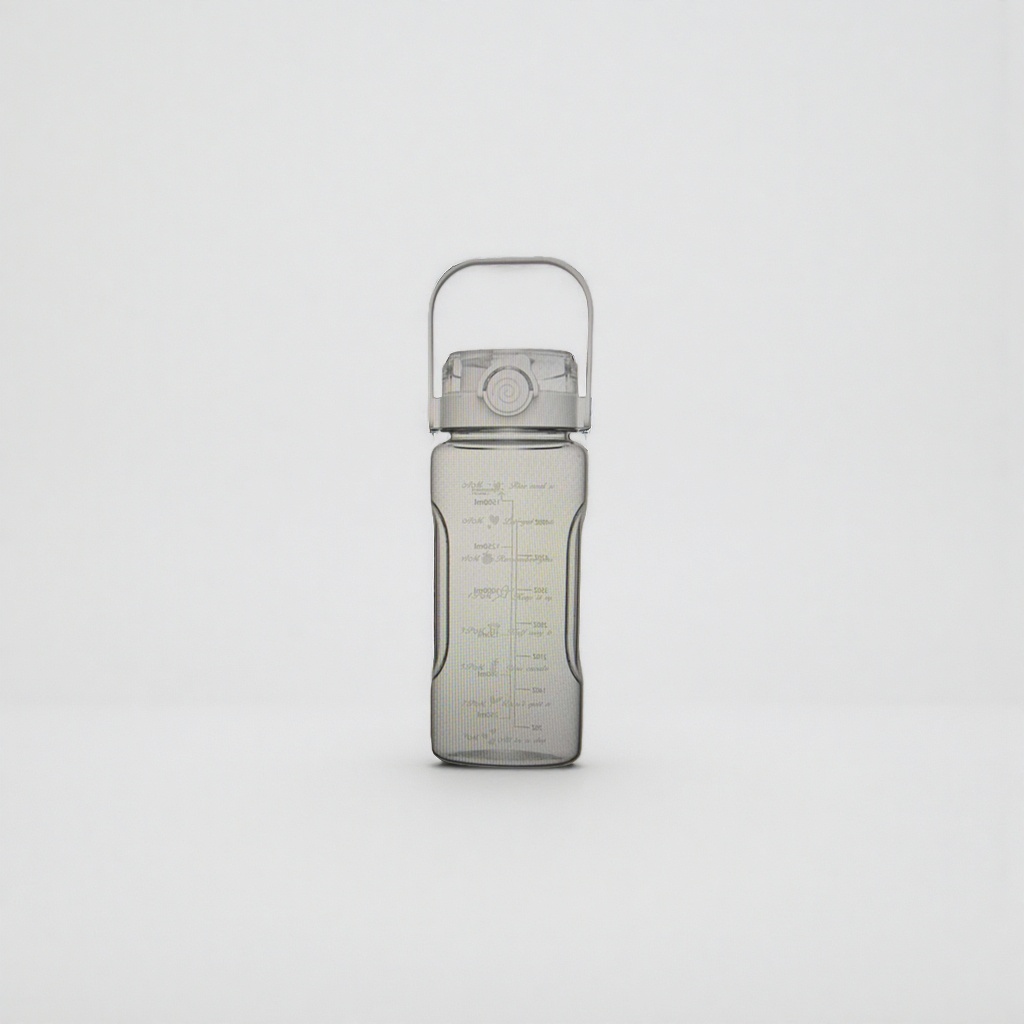 The main body of the transparent water bottle is made of portable thickened PP material and can be reused Specification image