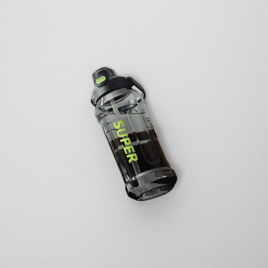 Portable large-capacity plastic water cup, sports water cup, leak-proof sealed water bottle details Picture