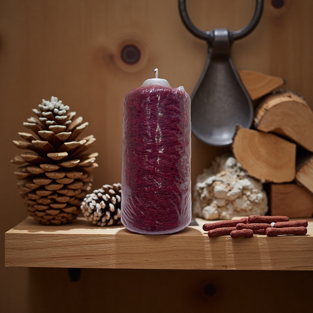 Deep red yarn rolls for hand-knitted wool crochet, cotton thread and acrylic blend Application Scenario