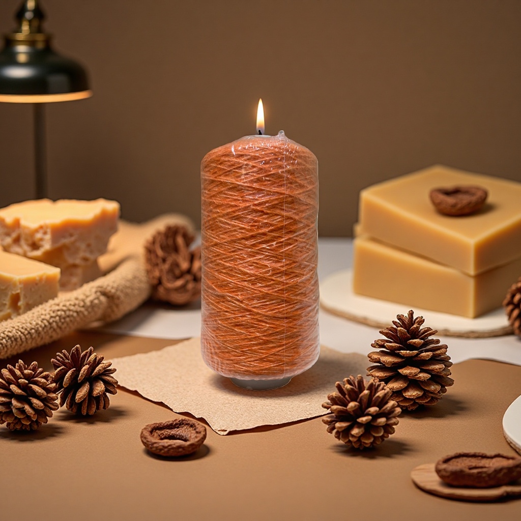 Orange yarn spool braided wool hand-crocheted, soft and wear-resistant for 100 meters details Picture