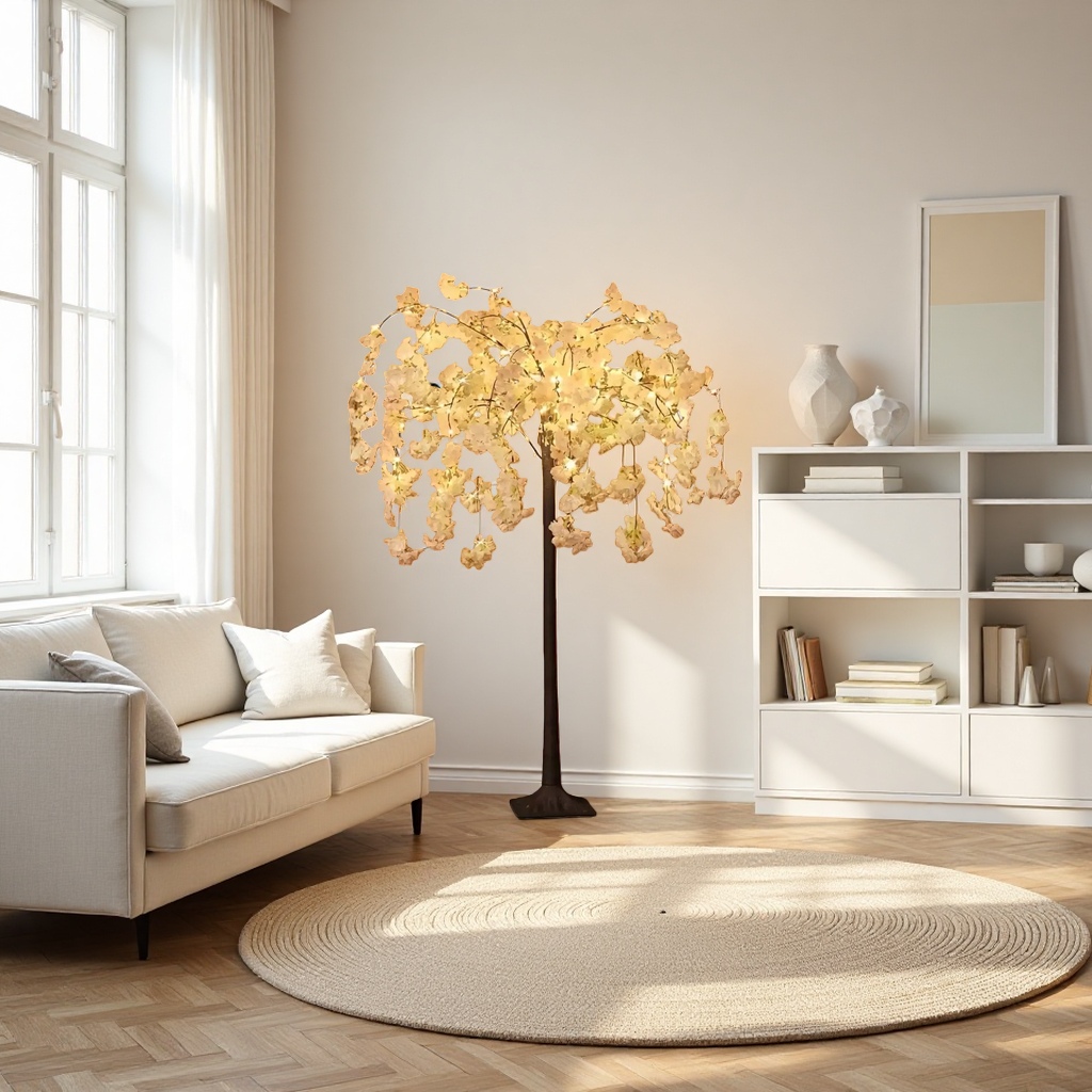 Luminous cherry blossom tree night lights, living room decorative items, romantic atmosphere lights, Christmas tree, Christmas supplies, Christmas tree, Christmas supplies Application Scenario