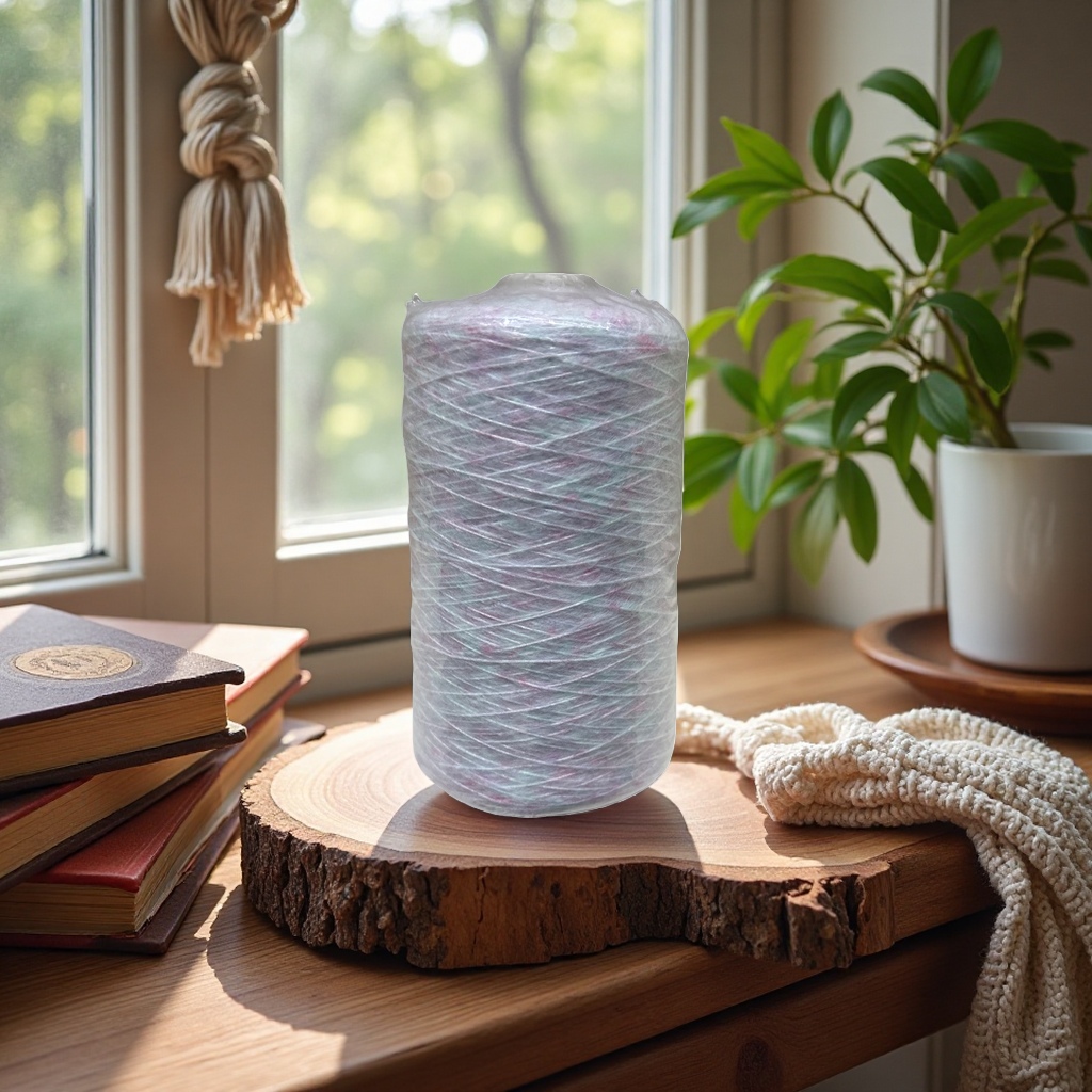 Colorful yarn rolls, multi-color blended wool yarns, hand-woven DIY knitted yarn balls details Picture