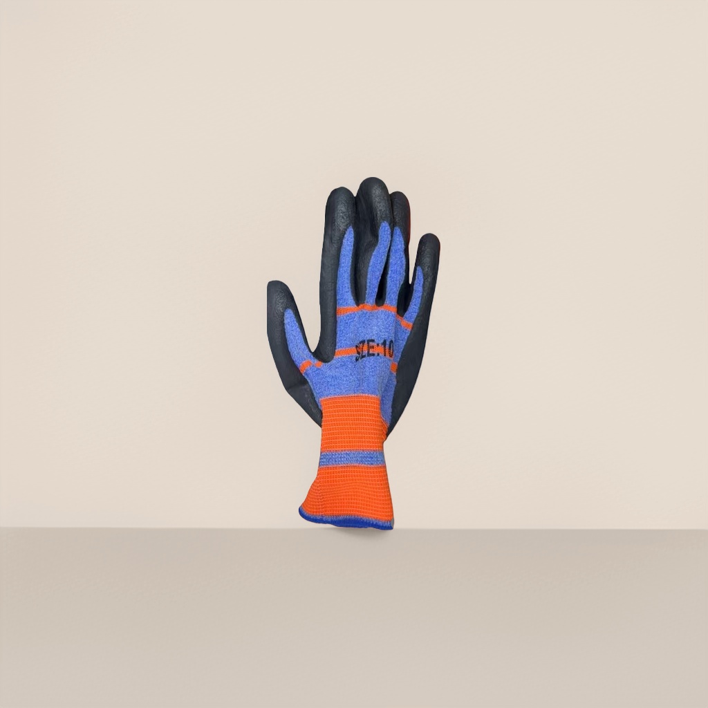 Elastic latex anti-slip and wear-resistant labor protection gloves