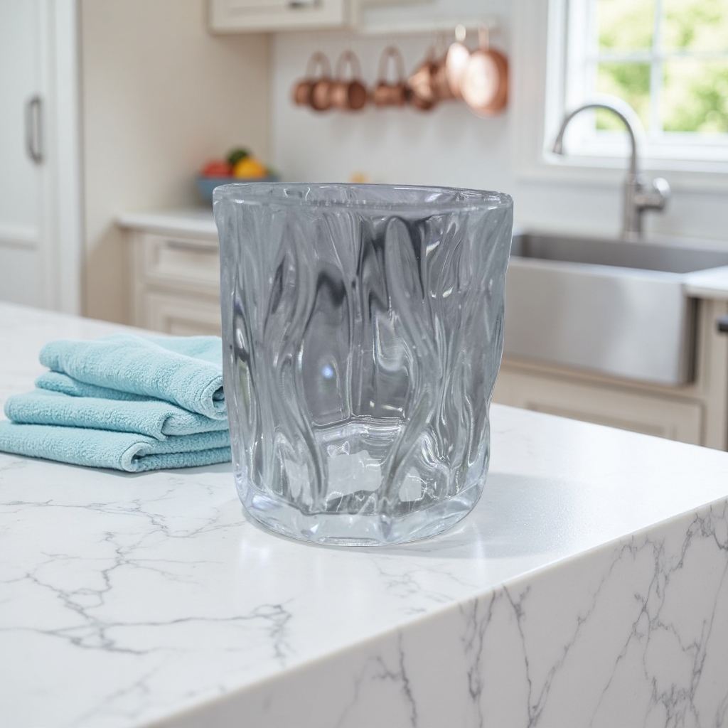 Transparent glass cup, high borosilicate heat-resistant explosion-proof water cup, 350ml, simple style for home and office use Application Scenario