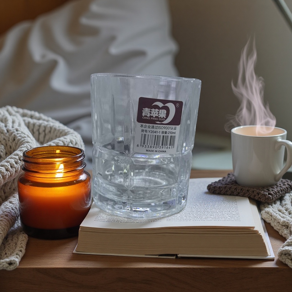 Transparent glass cup, high borosilicate heat-resistant and anti-scald water cup, household simple style tea cup 105302364 Specification image