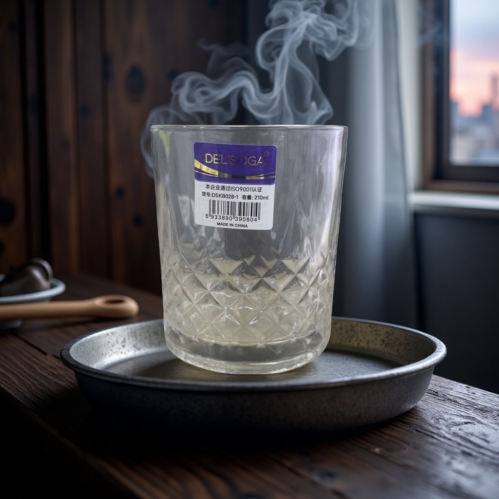 Transparent glass cup, high borosilicate heat-resistant and anti-scald water cup, household simple style tea cup 105343481 details Picture