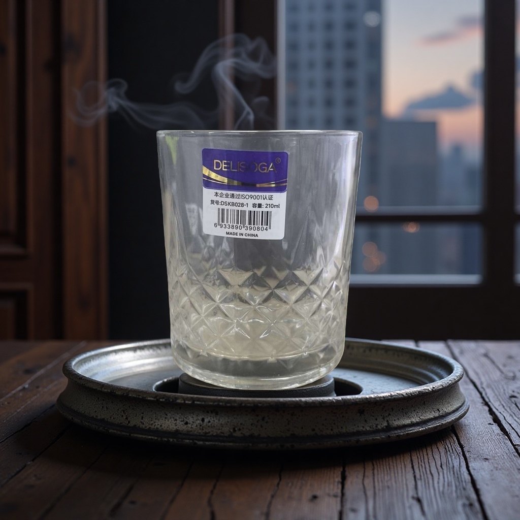 Transparent glass cup, high borosilicate heat-resistant and anti-scald water cup, household simple style tea cup 105343481