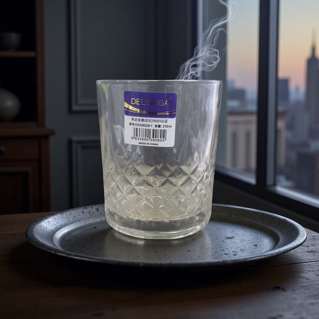 Transparent glass cup, high borosilicate heat-resistant and anti-scald water cup, household simple style tea cup 105343481 Specification image
