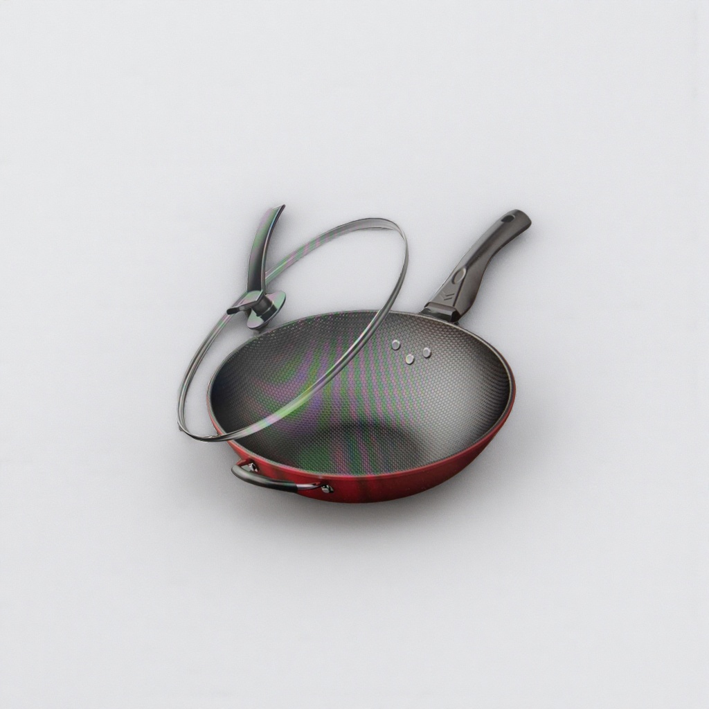 Stainless steel wok, a household uncoated healthy frying, stir-frying and stewing pot