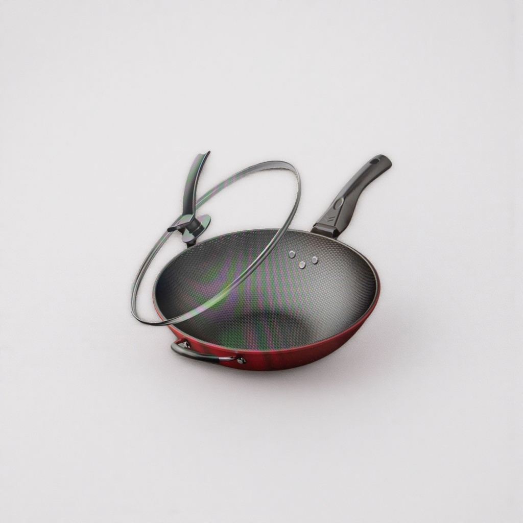 Stainless steel wok, a household uncoated healthy frying, stir-frying and stewing pot details Picture