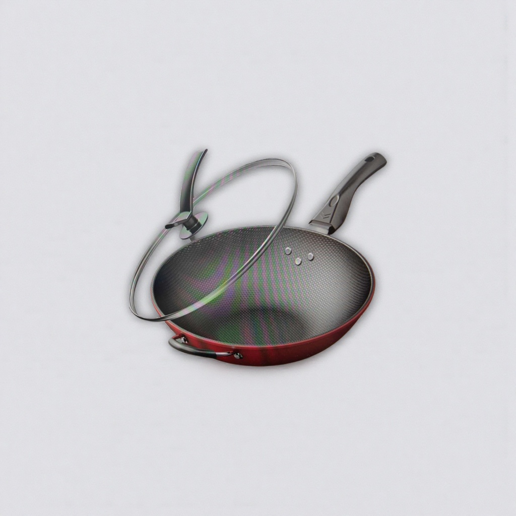 Stainless steel wok, a household uncoated healthy frying, stir-frying and stewing pot Specification image