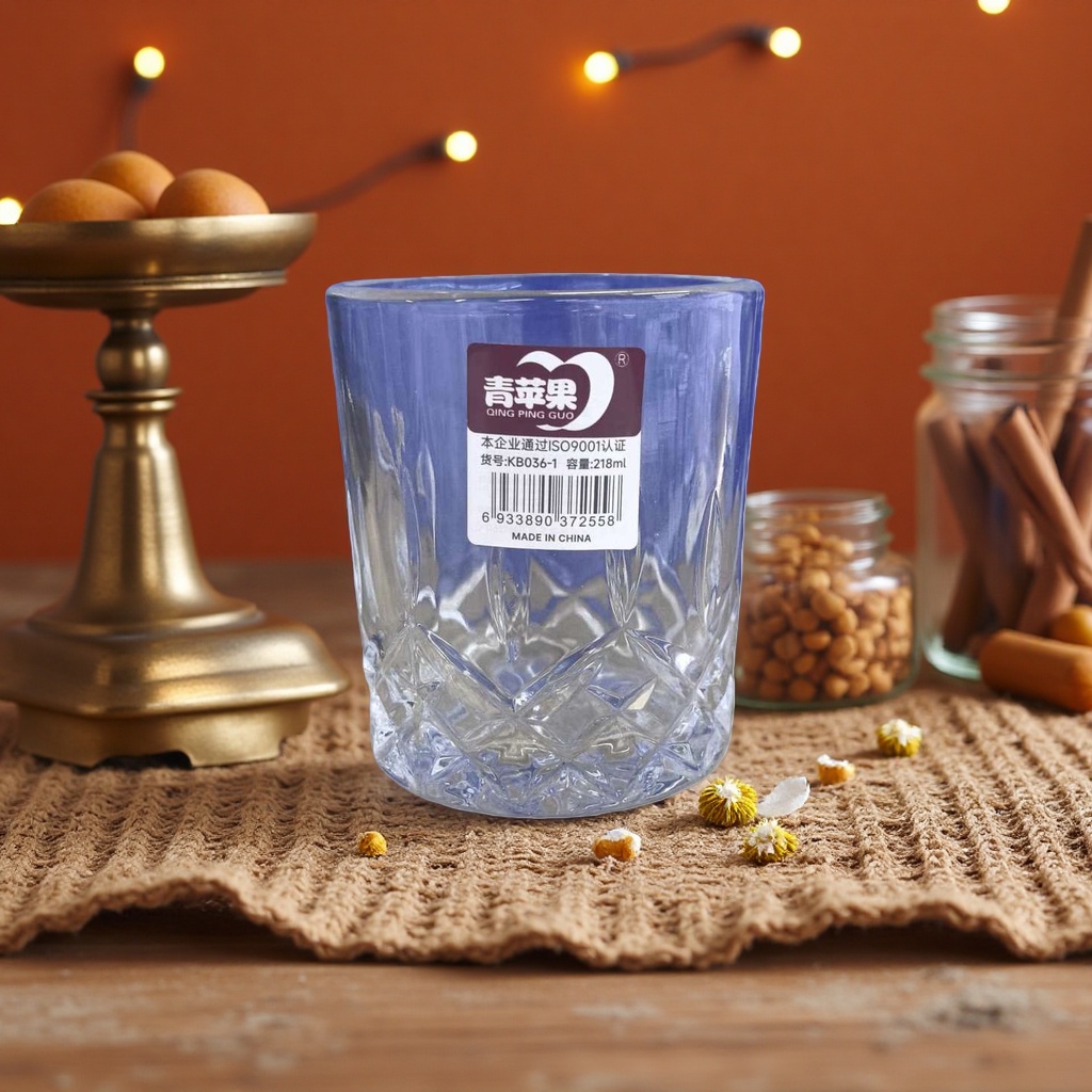 Transparent glass cup, high borosilicate heat-resistant and anti-scald water cup, household simple style tea cup