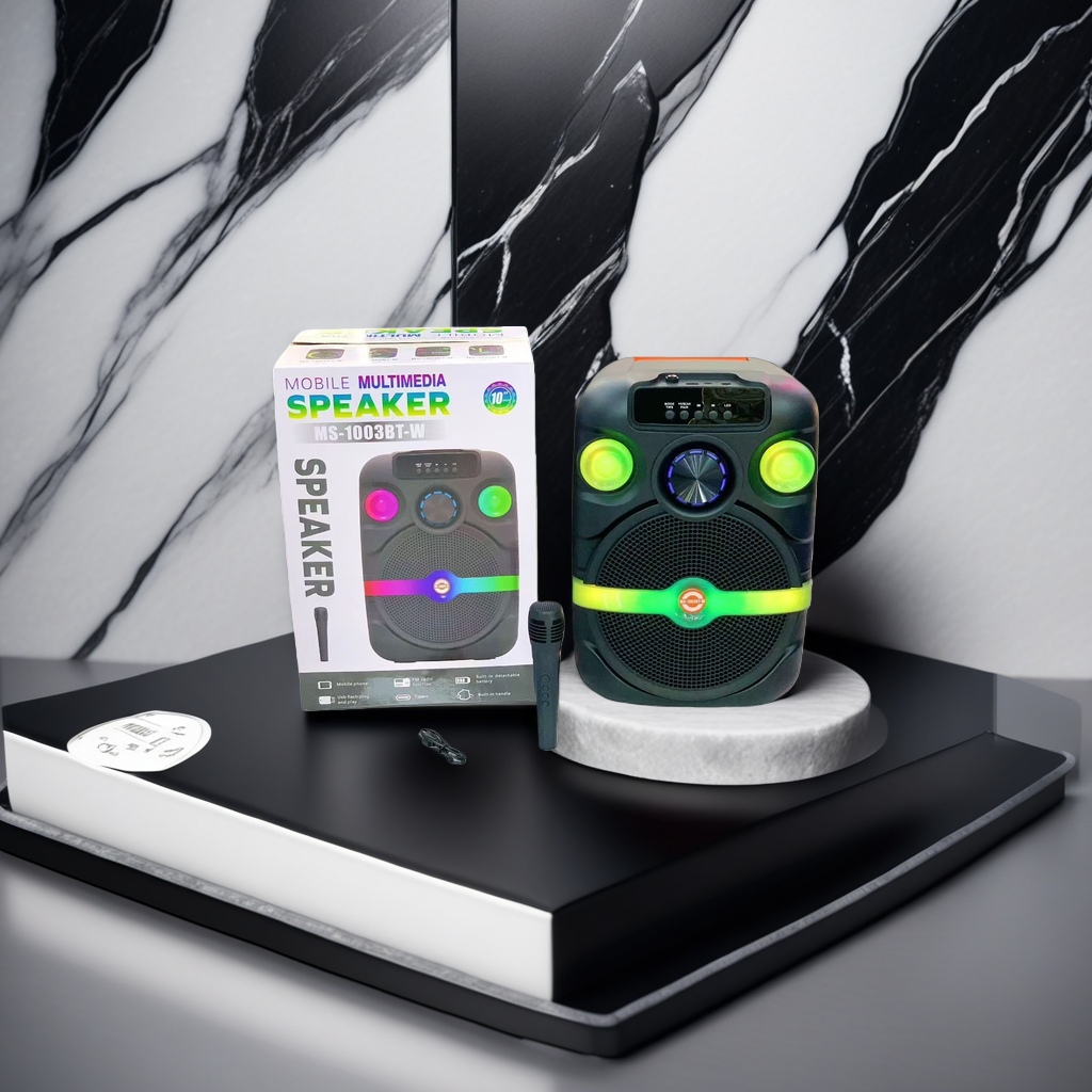 Mobile multimedia speaker, Bluetooth wireless portable speaker, 360-degree surround sound effect