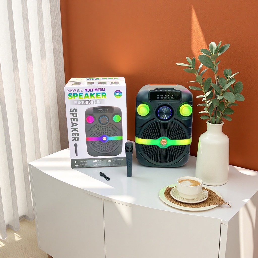 Mobile multimedia speaker, Bluetooth wireless portable speaker, 360-degree surround sound effect Application Scenario