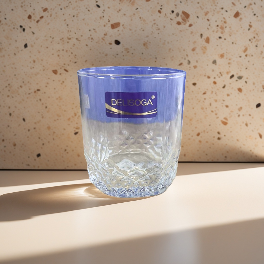 DELISOGA Transparent Glass Cup High Borosilicate heat-resistant explosion-proof Water Cup 350ml110013418 details Picture