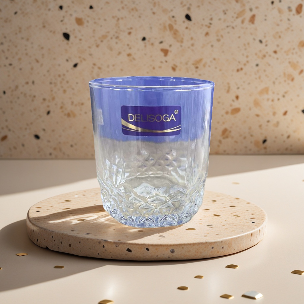 DELISOGA Transparent Glass Cup High Borosilicate heat-resistant explosion-proof Water Cup 350ml110013418 Specification image