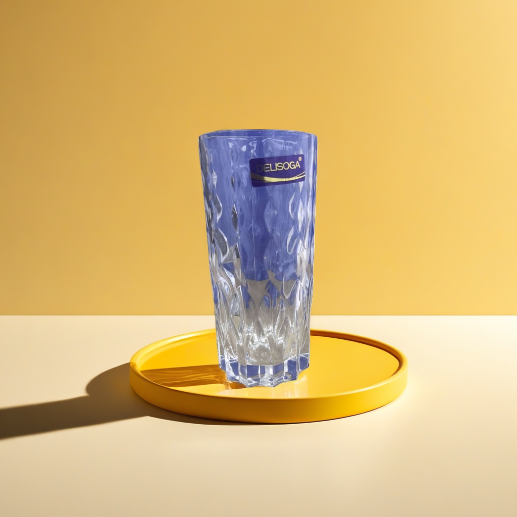 DELISOGA transparent glass water cup, high borosilicate heat-resistant and anti-scald, simple style for home and office use 110212138 details Picture