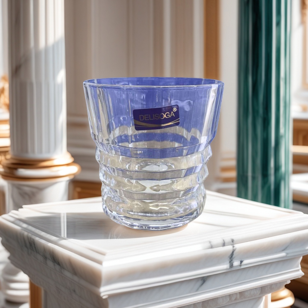 DELISOGA transparent glass water cup, high borosilicate heat-resistant and anti-scald, simple style for home and office use 110304409