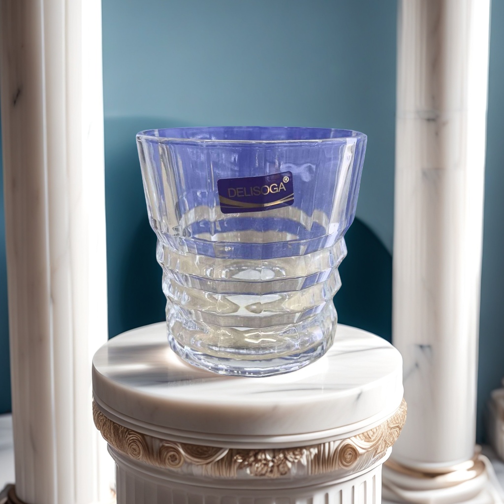 DELISOGA transparent glass water cup, high borosilicate heat-resistant and anti-scald, simple style for home and office use 110304409 Specification image