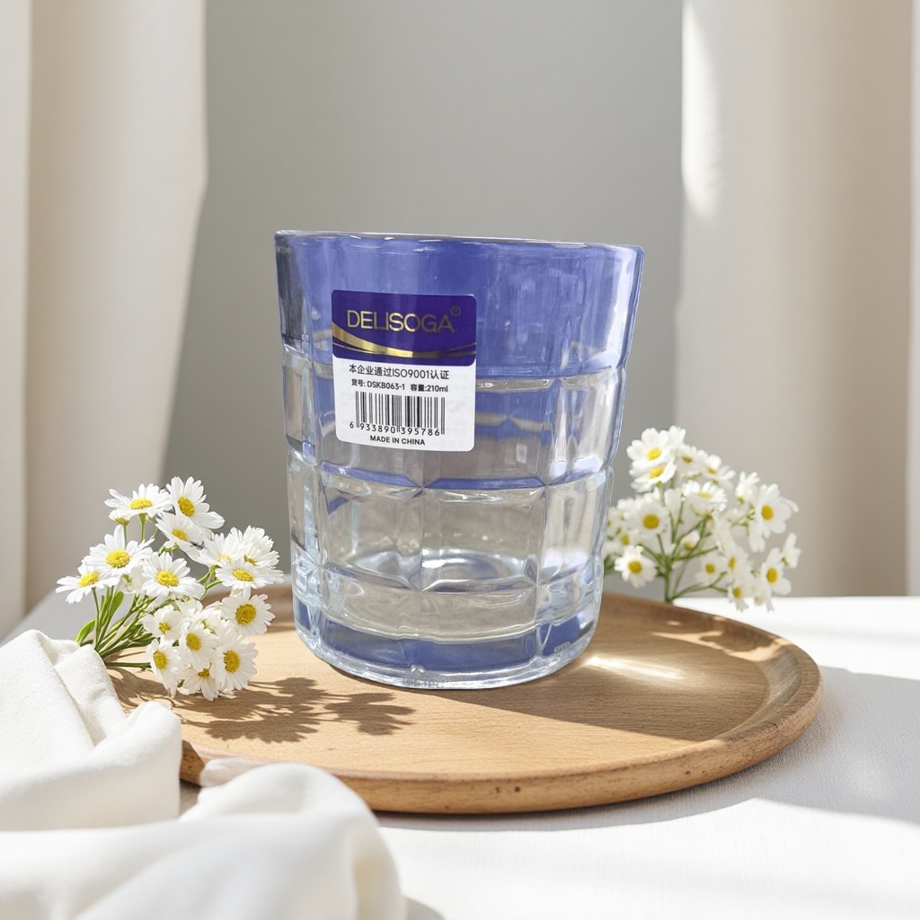 Transparent glass cup, high borosilicate heat-resistant and anti-scald water cup, household simple style tea cup 110346678