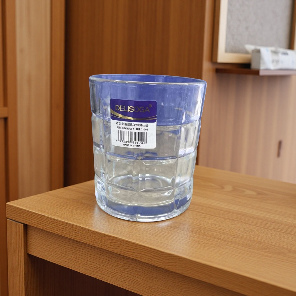 Transparent glass cup, high borosilicate heat-resistant and anti-scald household simple water cup details Picture