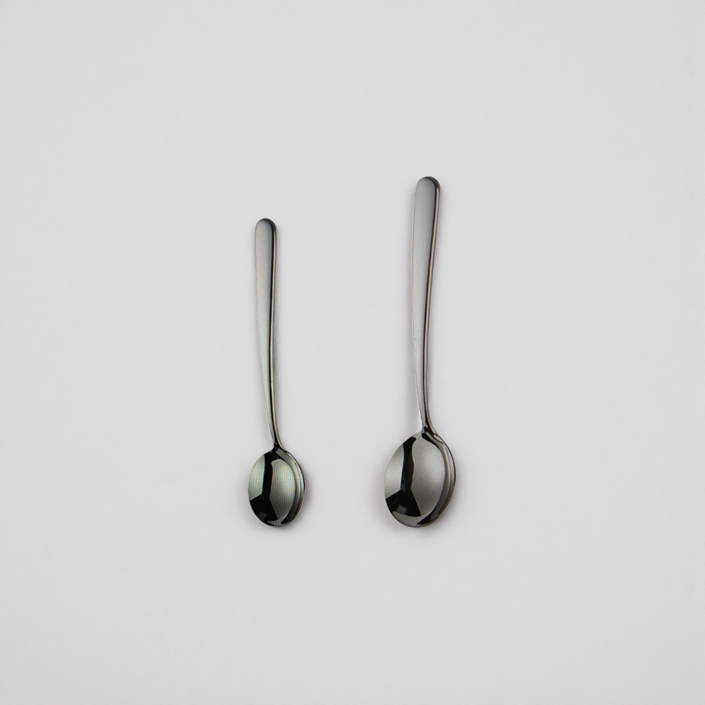 Metal spoon, stainless steel long-handled spoon, 15cm, household kitchen spoon, multi-functional stirring spoon, 110732343 Specification image
