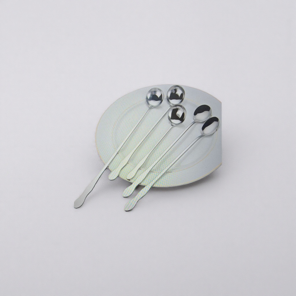 Stainless steel tableware spoons, household thickened anti-scald soup spoons and rice spoons set details Picture