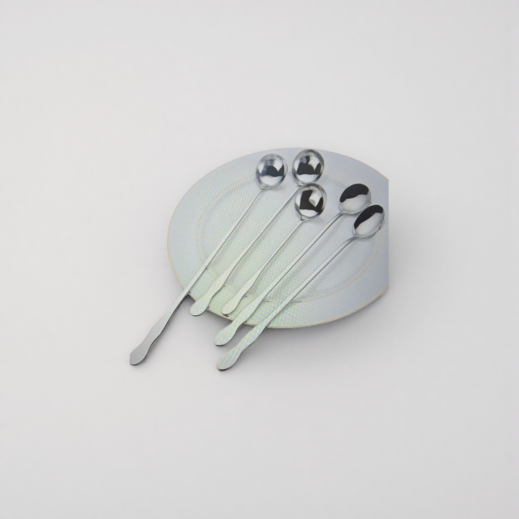 Stainless steel tableware spoons, household thickened anti-scald soup spoons and rice spoons set Specification image