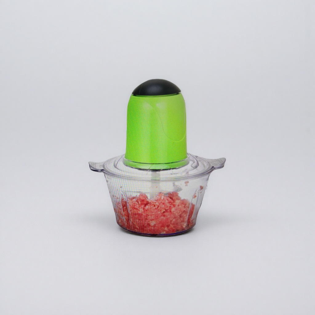 Green electric meat grinder, household multi-functional stainless steel blade head, 1.5L large capacity, silent details Picture