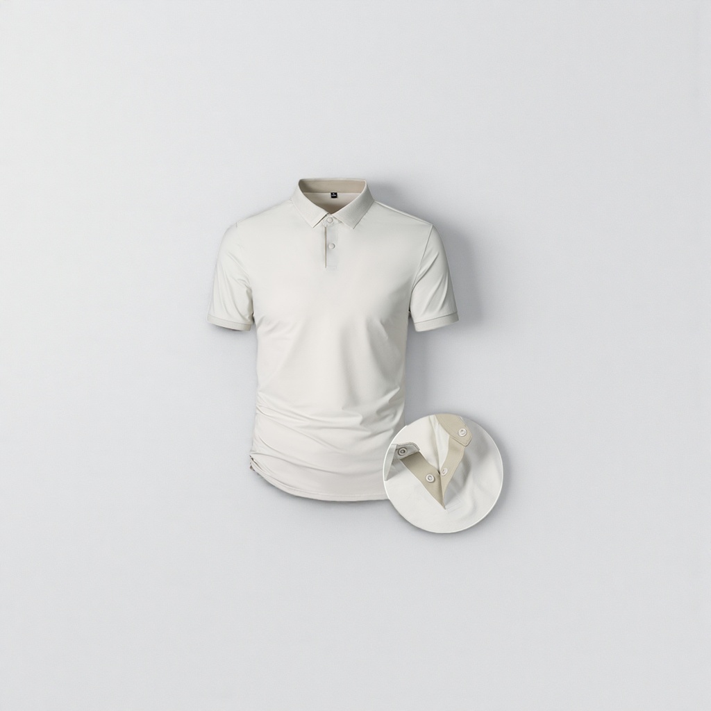 White Polo shirt, men's short-sleeved pure cotton casual top Application Scenario