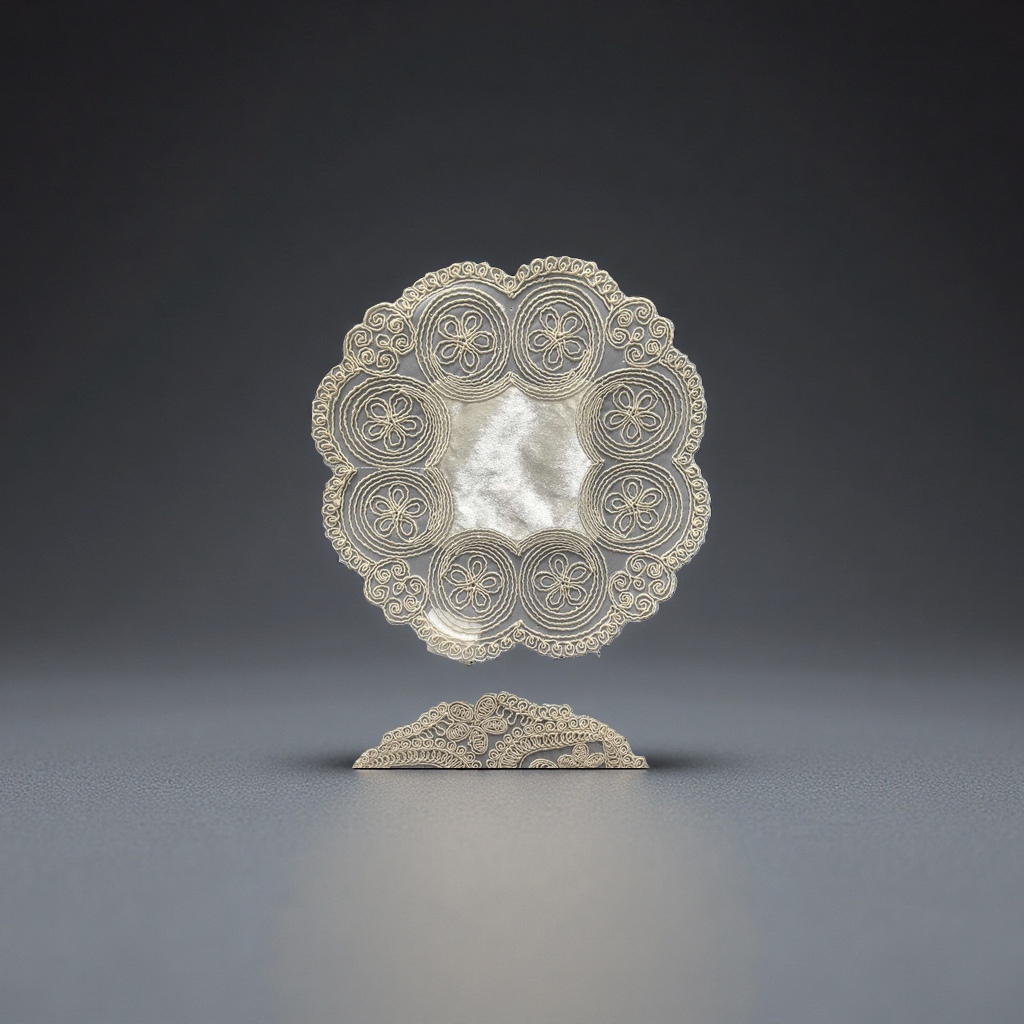 DIY handmade accessories for embroidered circular lace trim decorative fabric