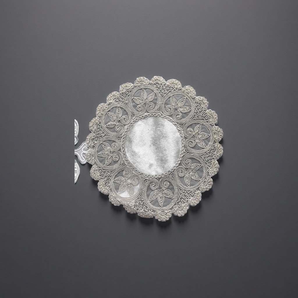 Embroidered lace trim decorative fabric, DIY clothing and home textile accessories Specification image