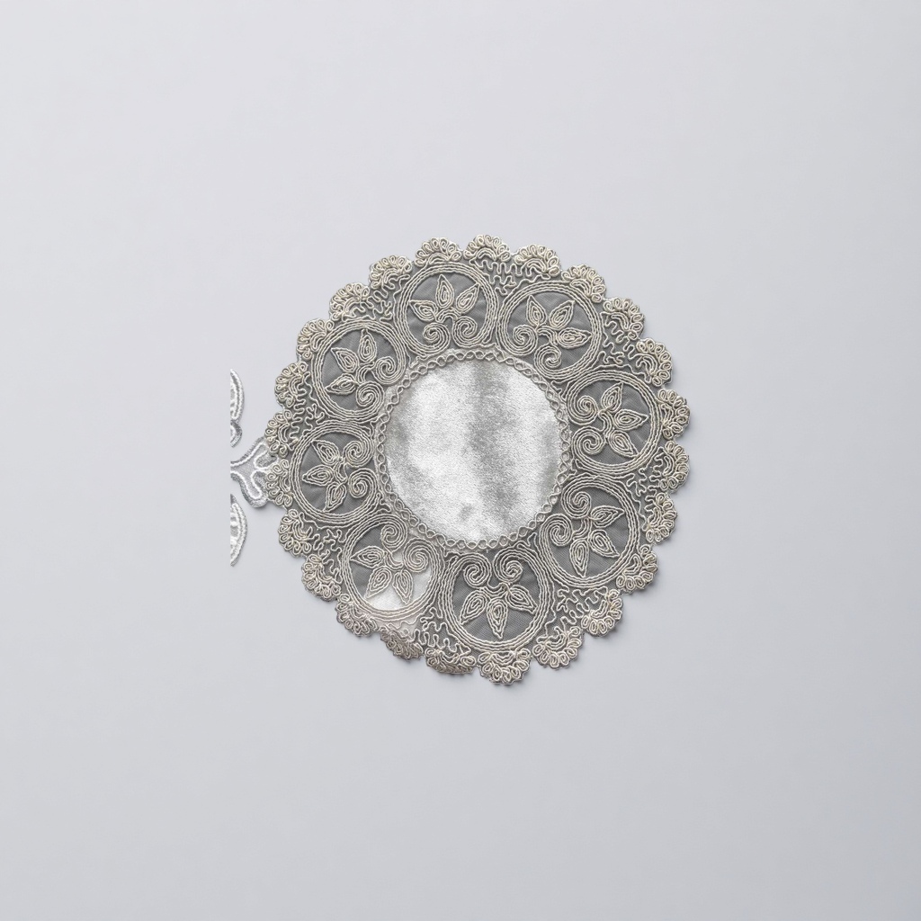 Embroidered lace trim decorative fabric, DIY clothing and home textile accessories details Picture