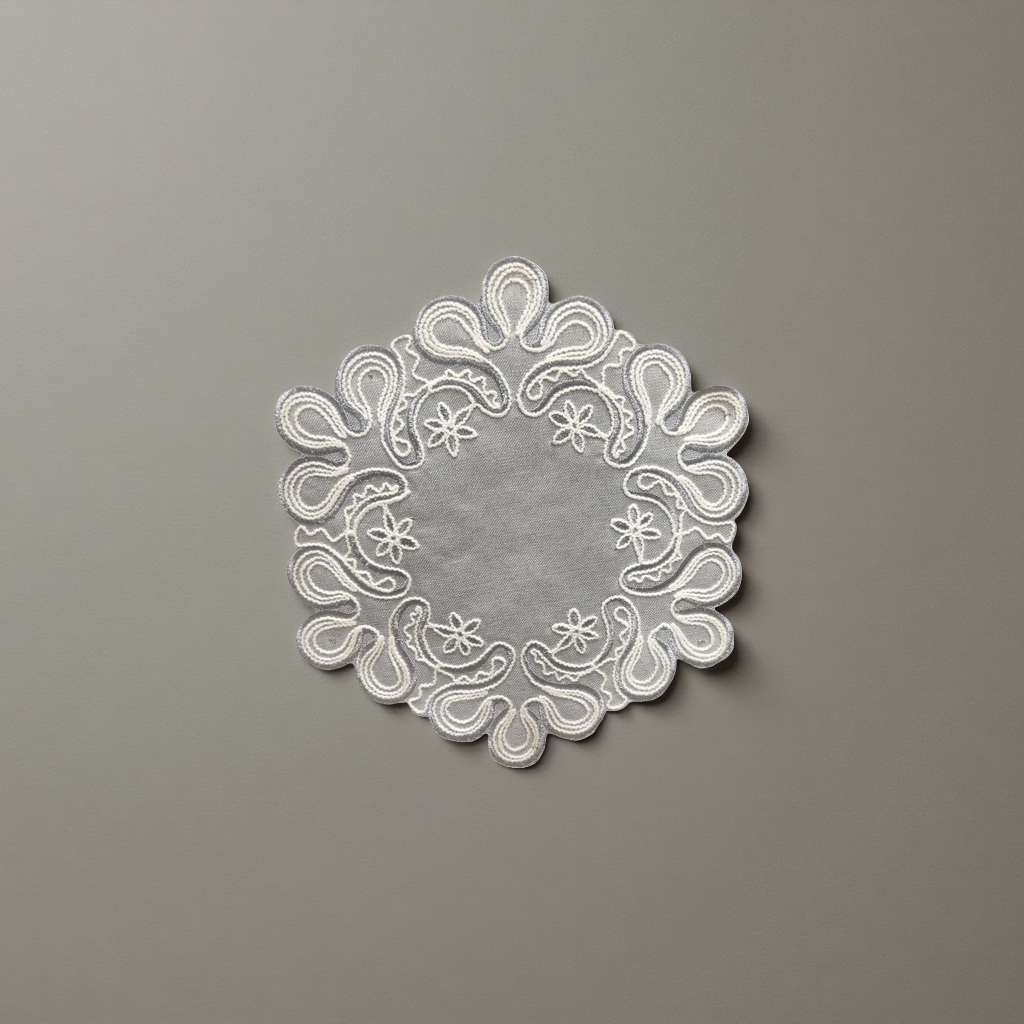 Embroidered lace trim decorative fabric, DIY clothing and home textile accessories 140334252 Application Scenario