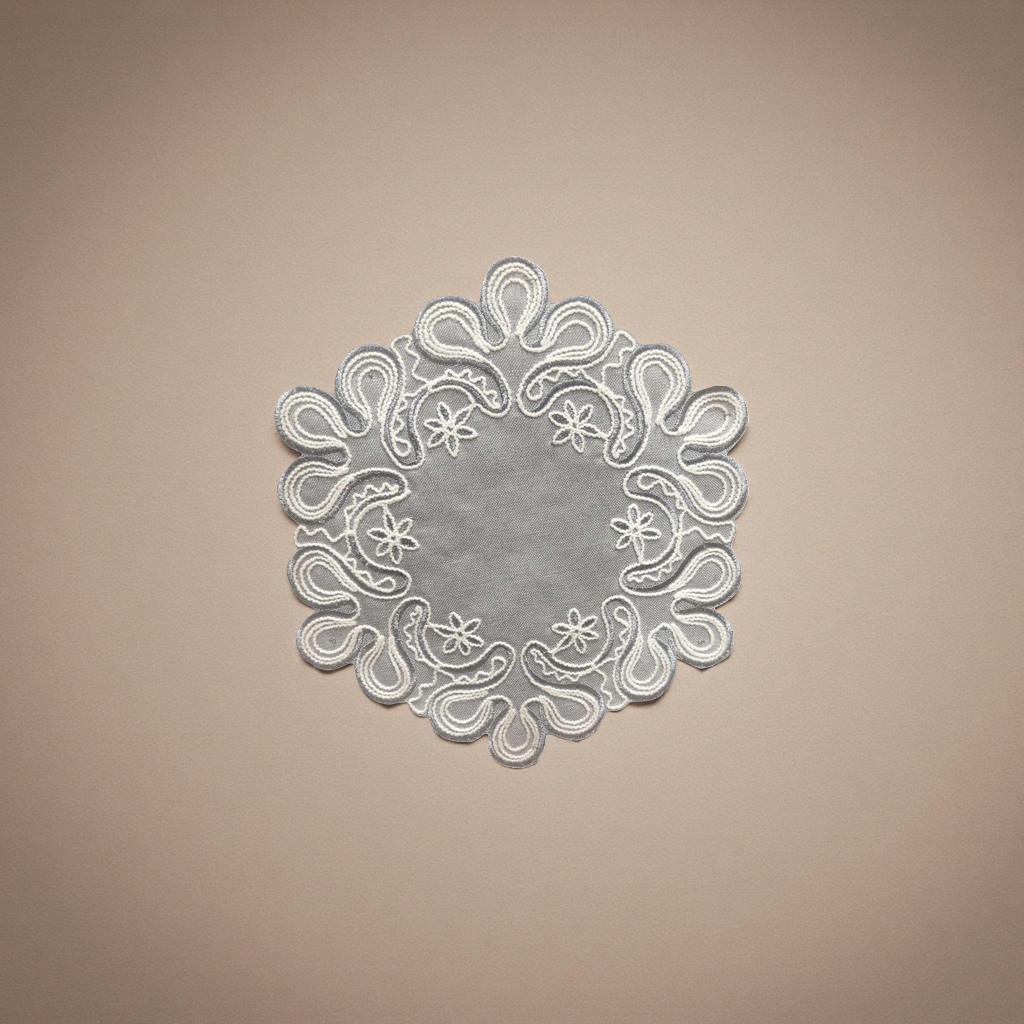 Embroidered lace trim decorative fabric, DIY clothing and home textile accessories 140334252 Specification image