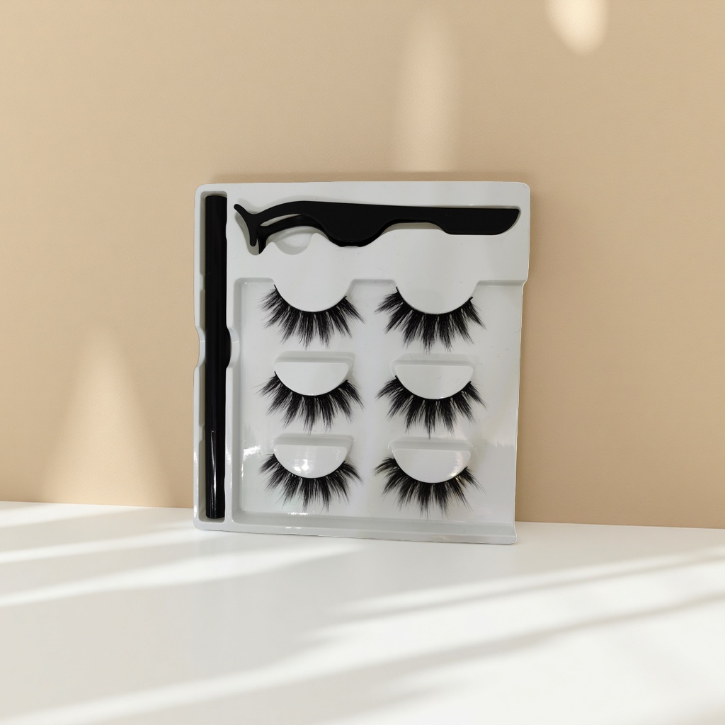 Adusa's long and curly false eyelash set is available in multiple styles for natural and thick single clusters details Picture