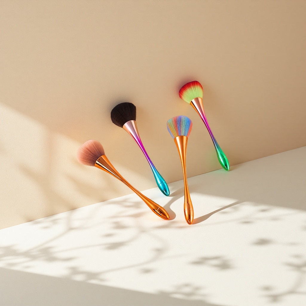 Color ombre handle make-up pincel set maquillaje profesional pincel es flexible y fácil de aplicar maquillaje details Picture