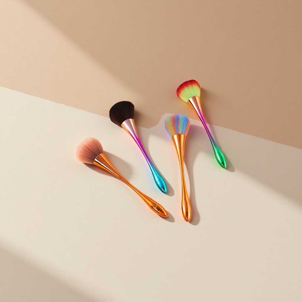 Color ombre handle make-up pincel set maquillaje profesional pincel es flexible y fácil de aplicar maquillaje Specification image