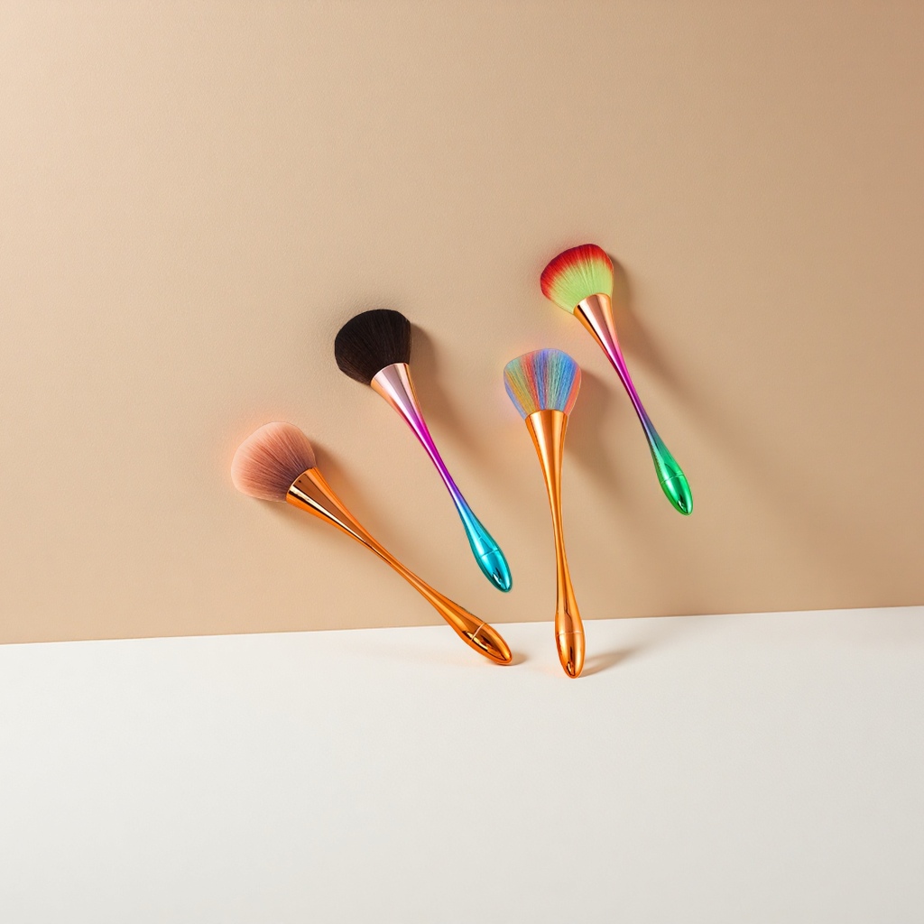 Color ombre handle make-up pincel set maquillaje profesional pincel es flexible y fácil de aplicar maquillaje