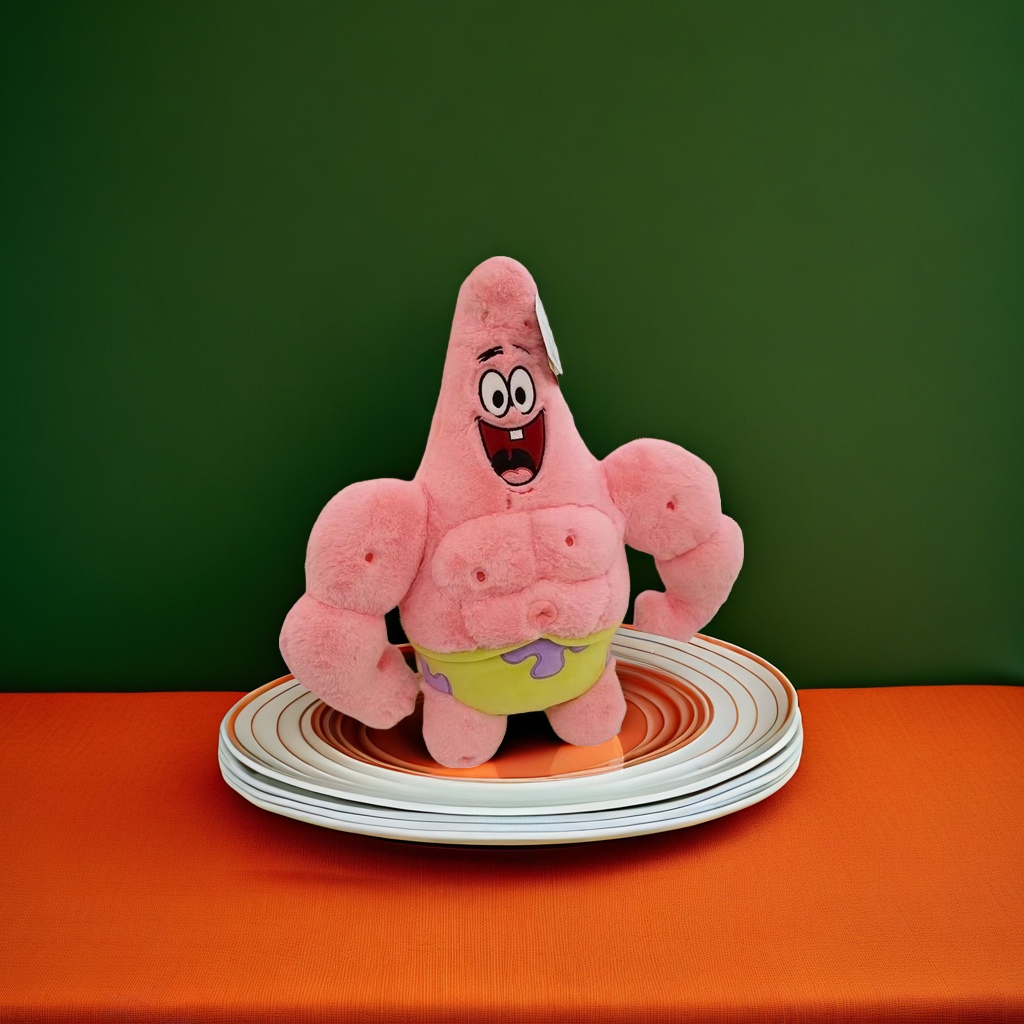 Juguete de peluche rosa pie big star genuino autorizado lindo cojín de peluche Application Scenario