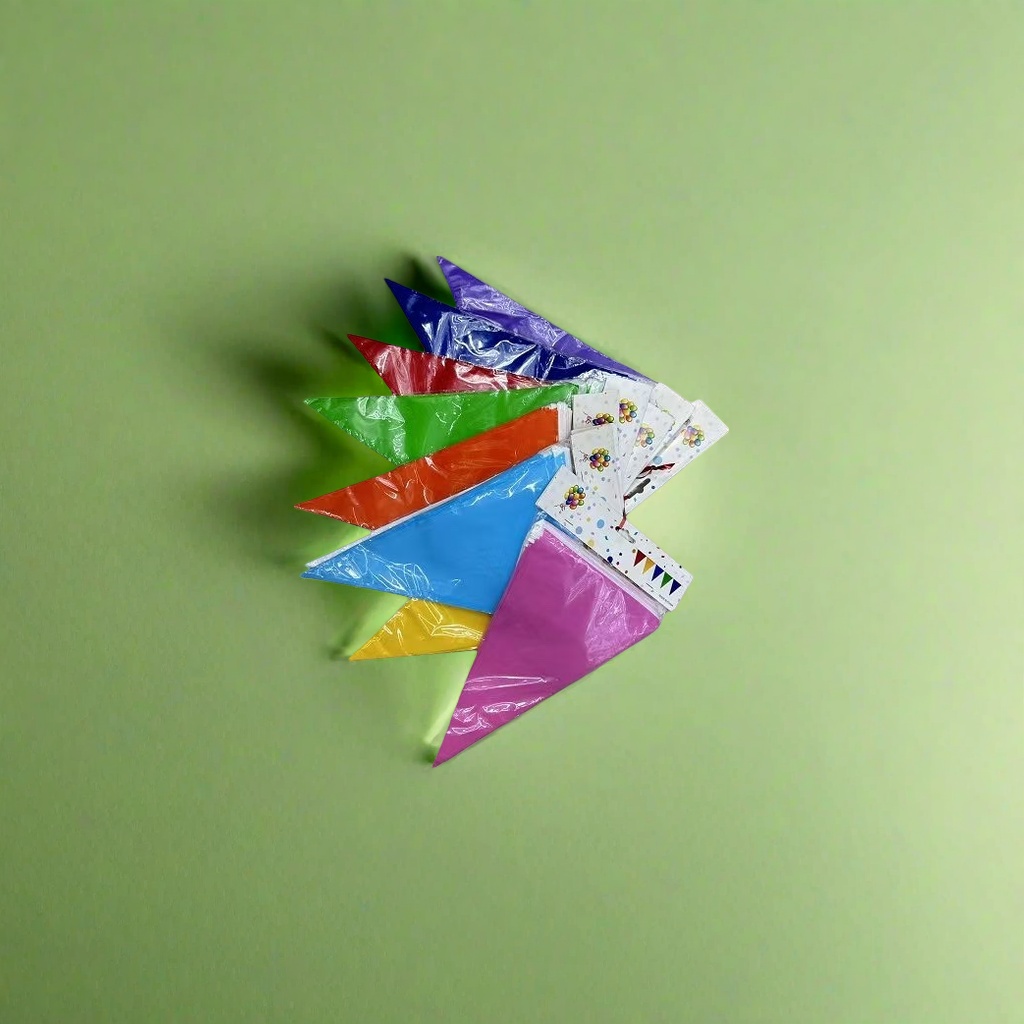 Colorful triangular flags, festival decorations, outdoor celebrations, waterproof and sun-resistant Application Scenario