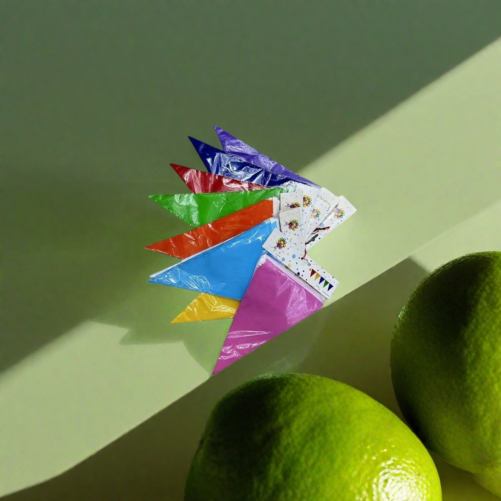 Colorful triangular flags, festival decorations, outdoor celebrations, waterproof and sun-resistant Specification image