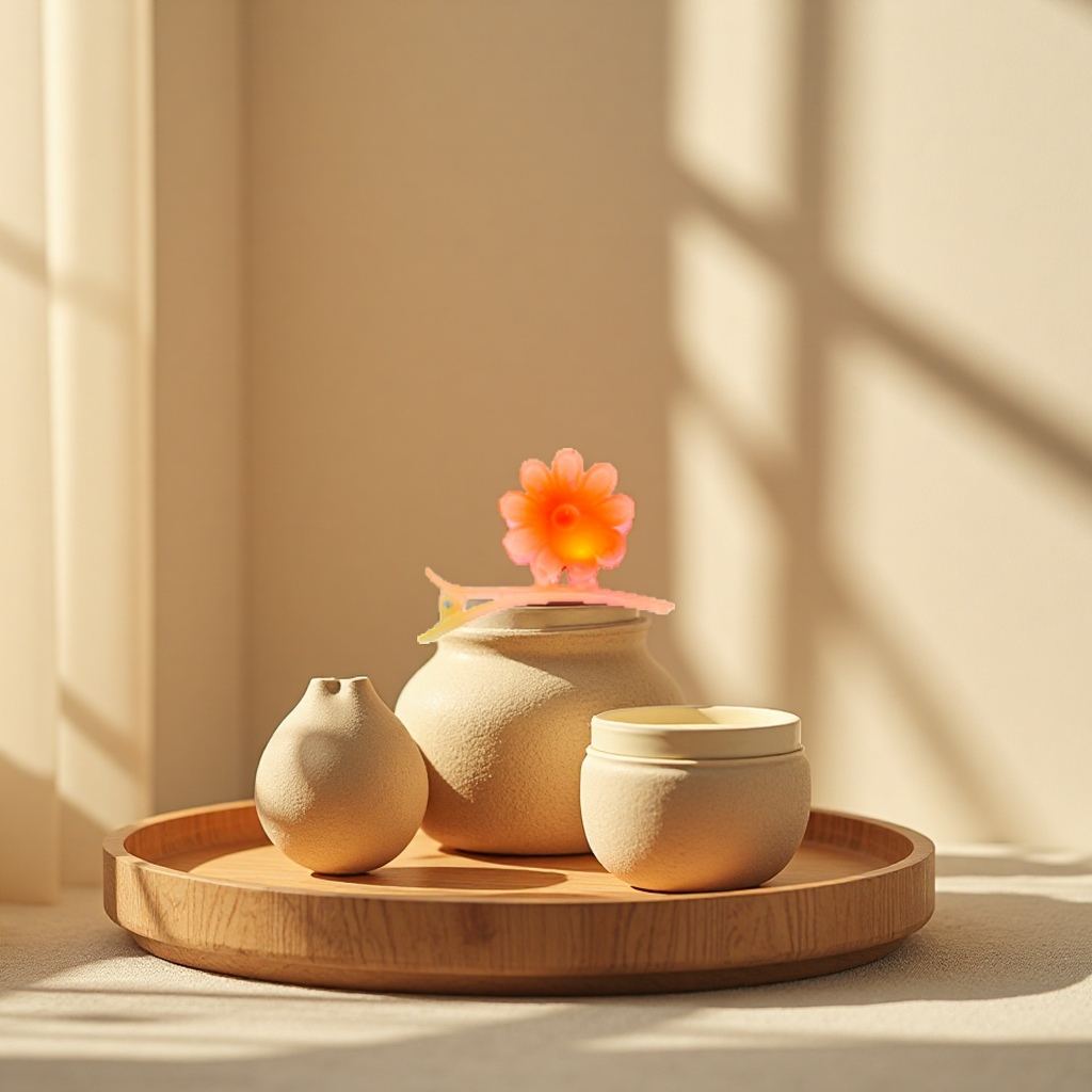 Flower-shaped floral art decorations, flower-themed home ornaments, and creative floral gifts details Picture